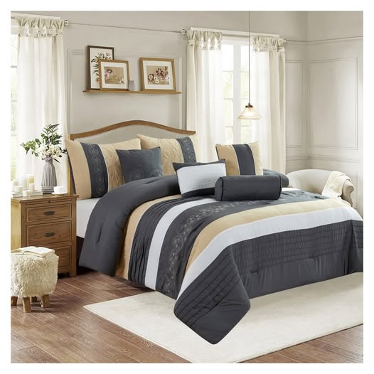 Bergen 7pc Comforter Set – King Size at $130.00