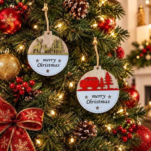 Wooden Christmas Decor – $1.00 Each at SAS Barbados