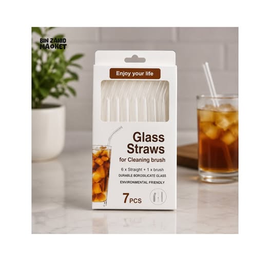 Glass Straws 7pc Set – $5.00 at SAS Barbados