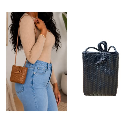 Ladies Woven Crossbody Bag – New Arrival at $25.00