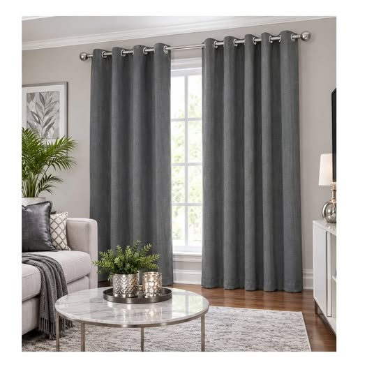 Blackout Panel Curtains – Grey, 51"×102" at $25.00 per panel