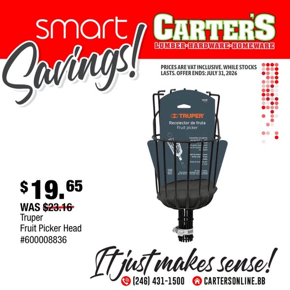 Carter's Smart Savings – Discounts on Select Hardware & Home Products