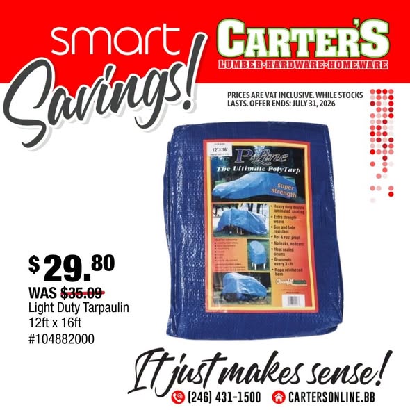 Carter's Smart Savings – Discounts on Select Hardware & Home Products