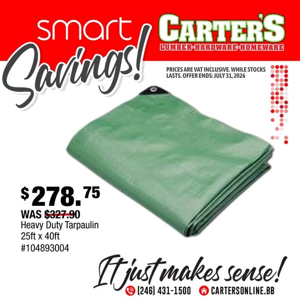Carter's Smart Savings – Discounts on Select Hardware & Home Products