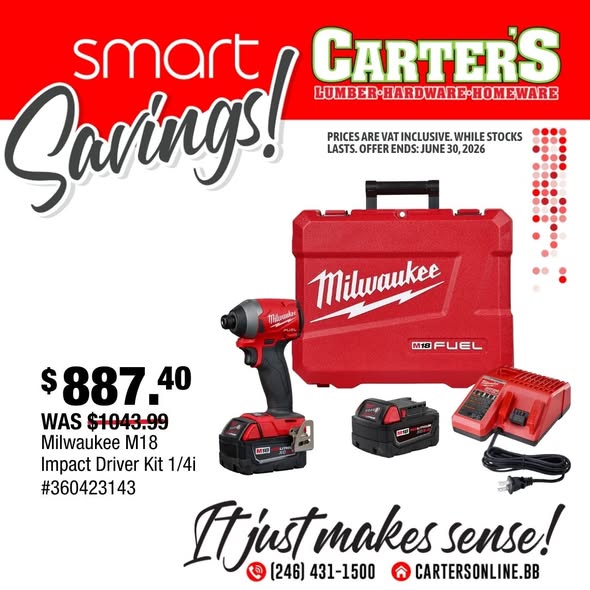 Carter's Smart Savings – Discounts on Milwaukee Tools & More