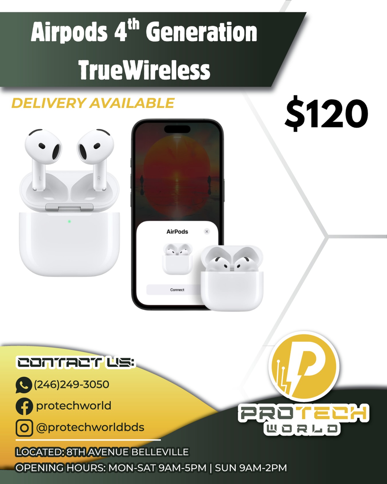 AirPods 4th Generation TrueWireless – $120 with Island-Wide Delivery