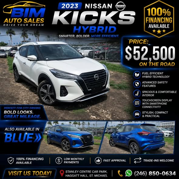 2023 Nissan Kicks Hybrid – $52,500 On The Road | 100% Financing Available
