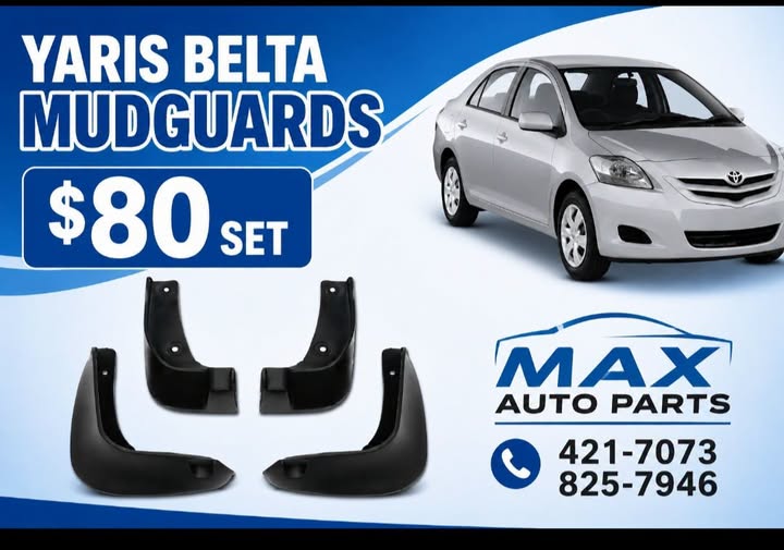 Yaris Belta Mudguards – $80 per Set