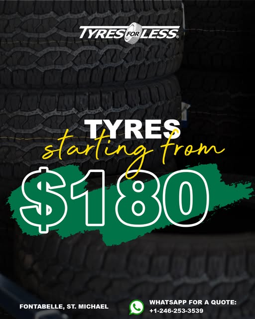 Tyres Starting From $180 at Tyres For Less