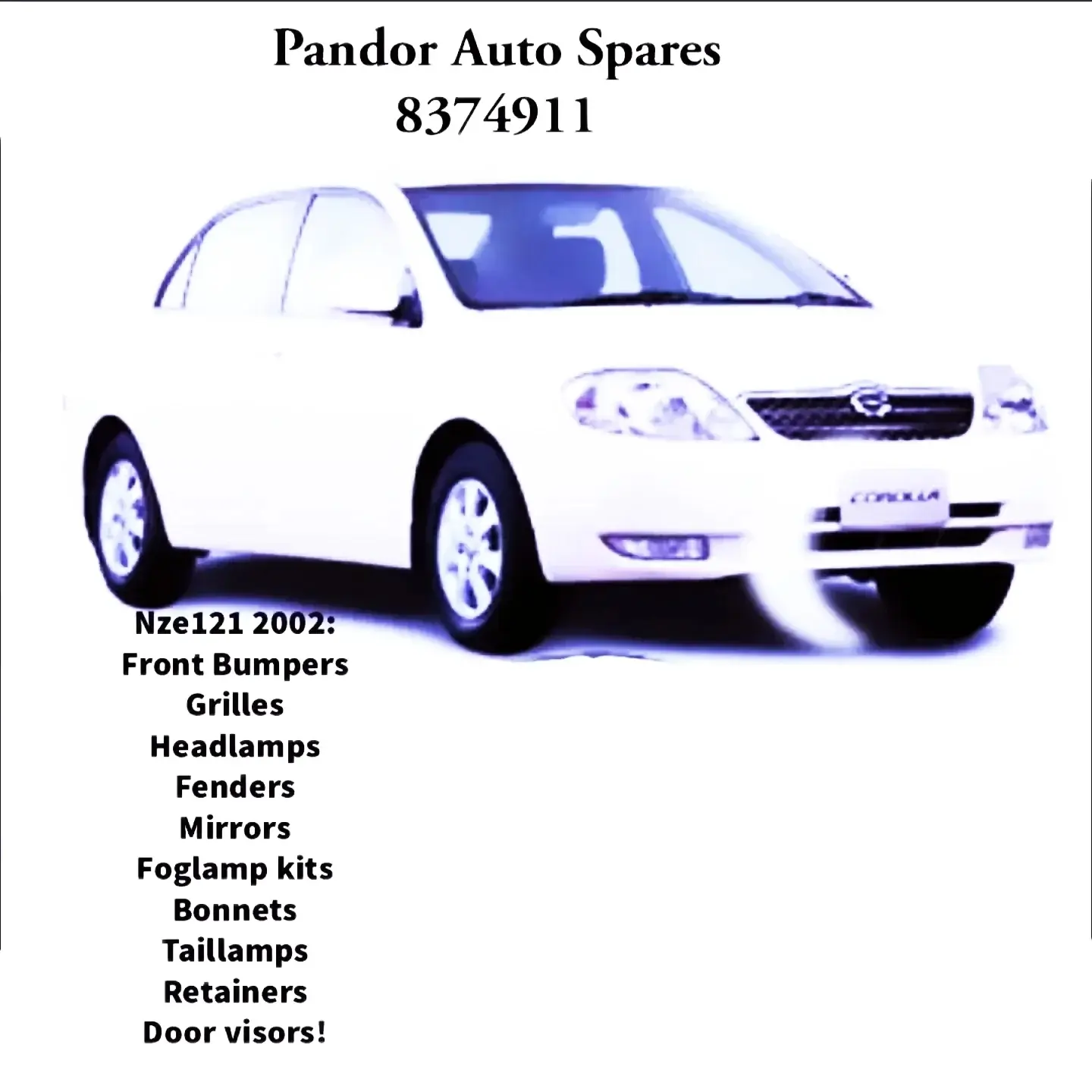 Toyota NZE121/Runx/Allex Parts Available – Taillamps from $200 & More