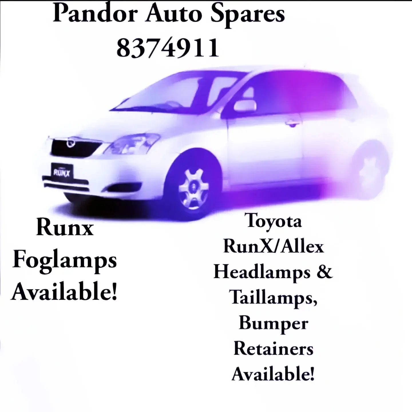 Toyota NZE121/Runx/Allex Parts Available – Taillamps from $200 & More