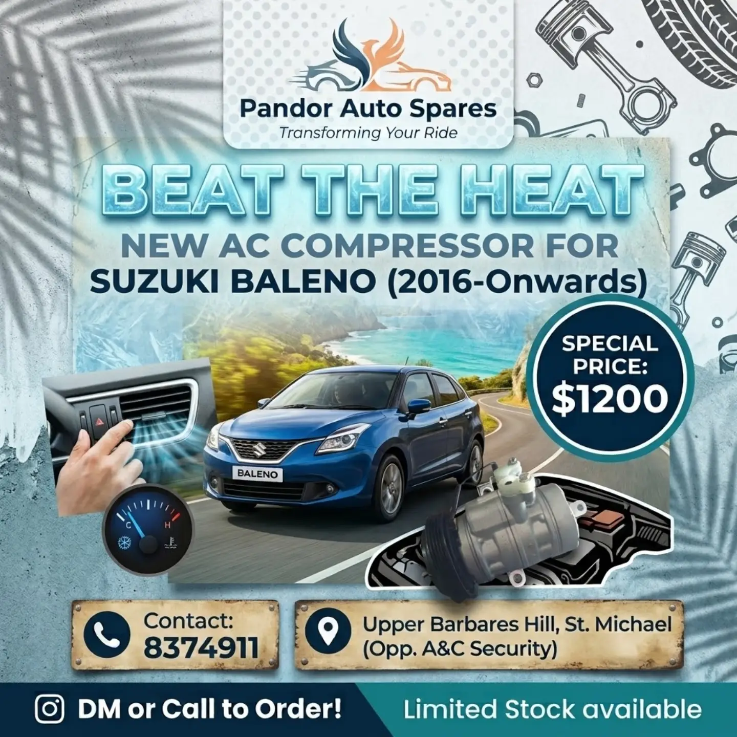 Suzuki Baleno 2016-2023 Auto Parts – Multiple Items Available