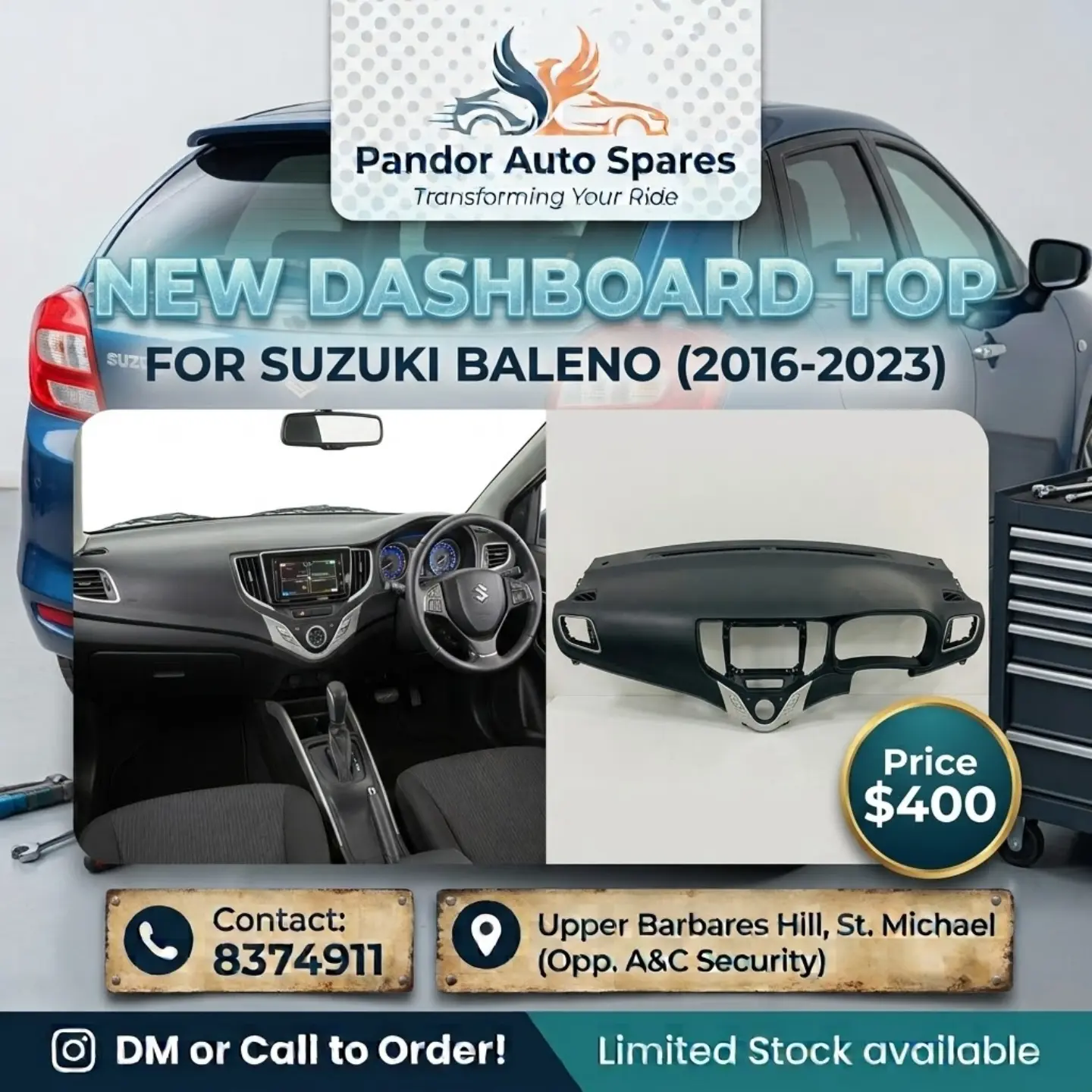 Suzuki Baleno 2016-2023 Auto Parts – Multiple Items Available