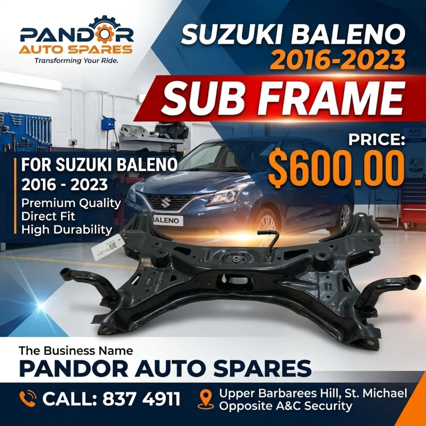 Suzuki Baleno 2016-2023 Auto Parts – Multiple Items Available