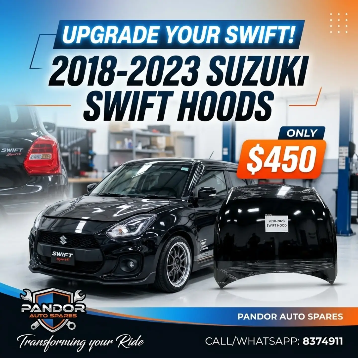 Suzuki Swift 2018-2023 Parts Now Available – Hoods, AC Compressors, Doors & More