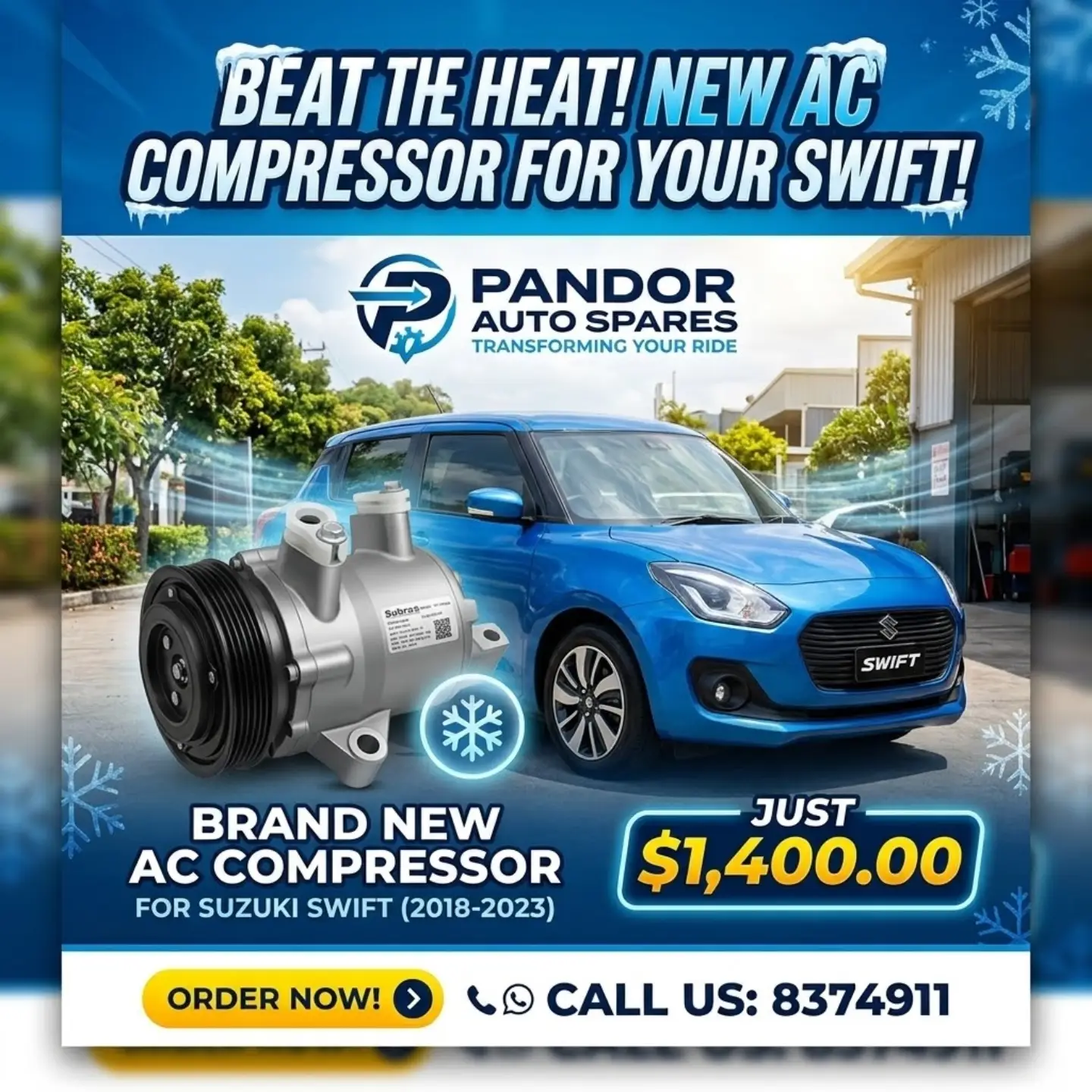 Suzuki Swift 2018-2023 Parts Now Available – Hoods, AC Compressors, Doors & More