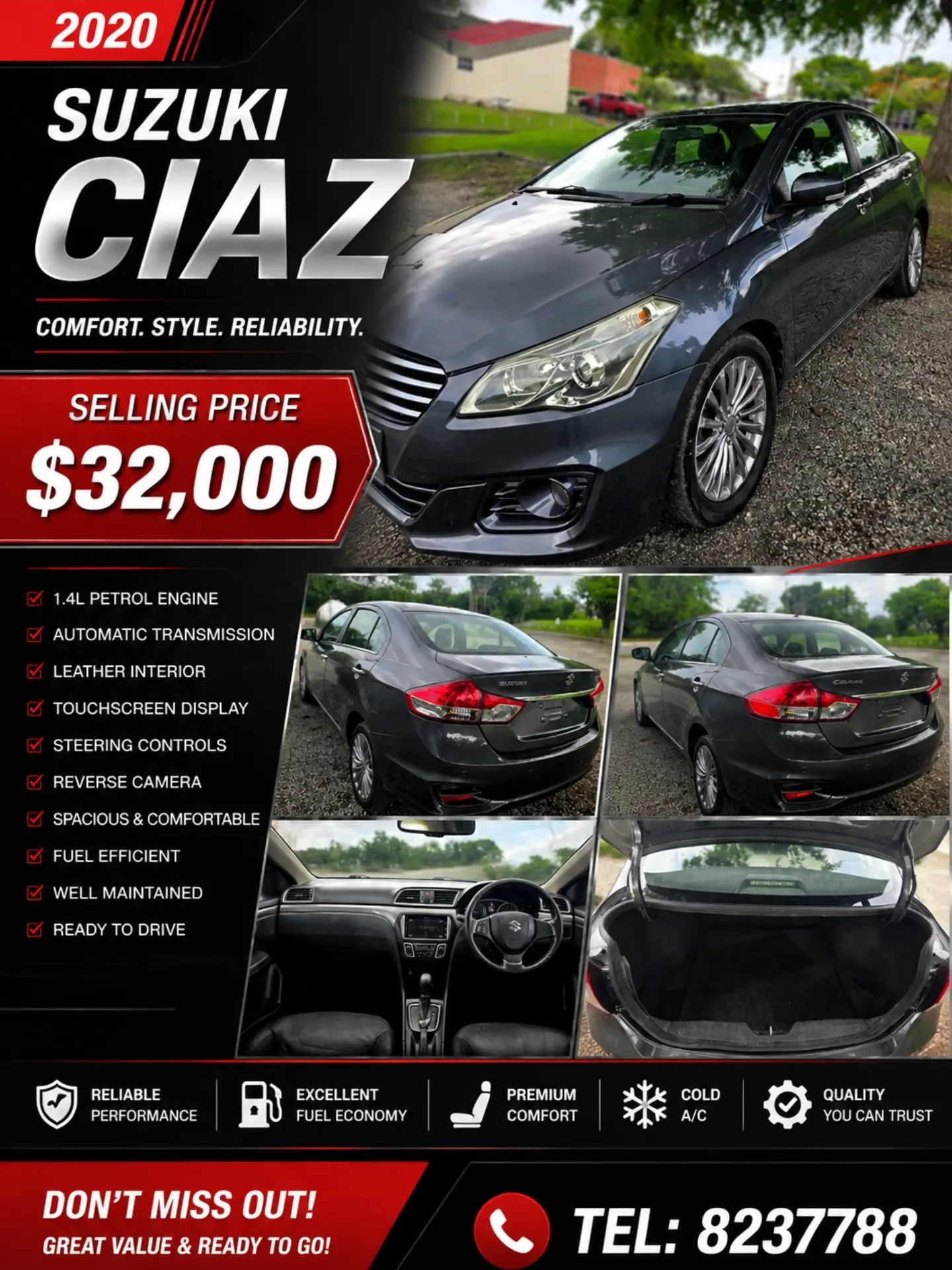 2020 Suzuki Ciaz – Selling Price $32,000