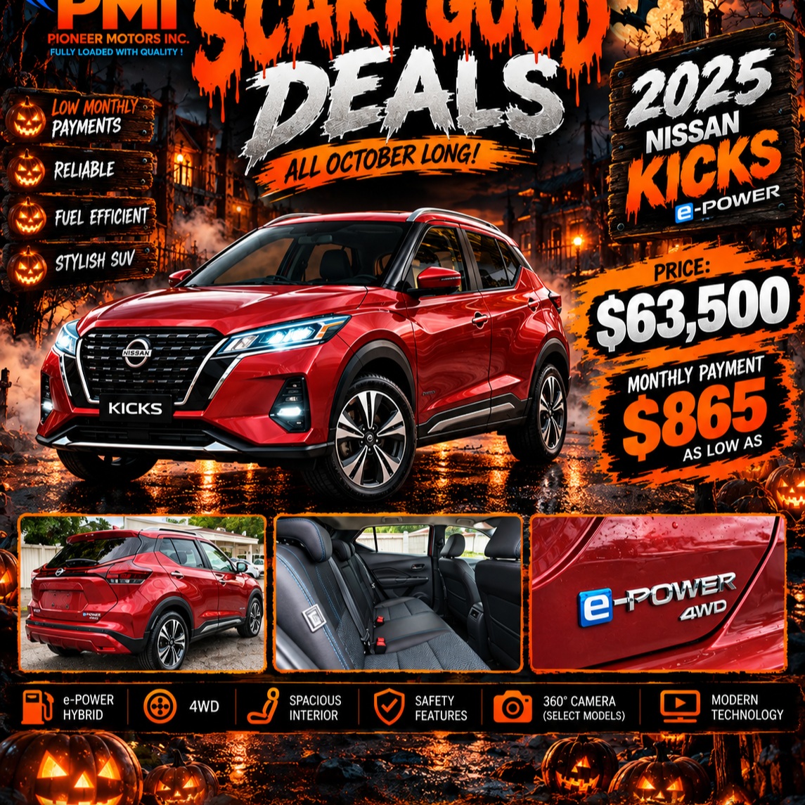Scary Good Deals: 2025 Nissan Kicks e-POWER for $63,500
