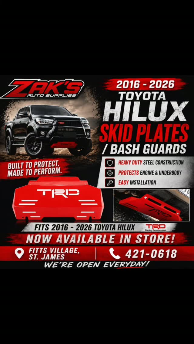 Toyota Hilux Skid Plates & Bash Guards From $175 at Zak's Auto Supplies