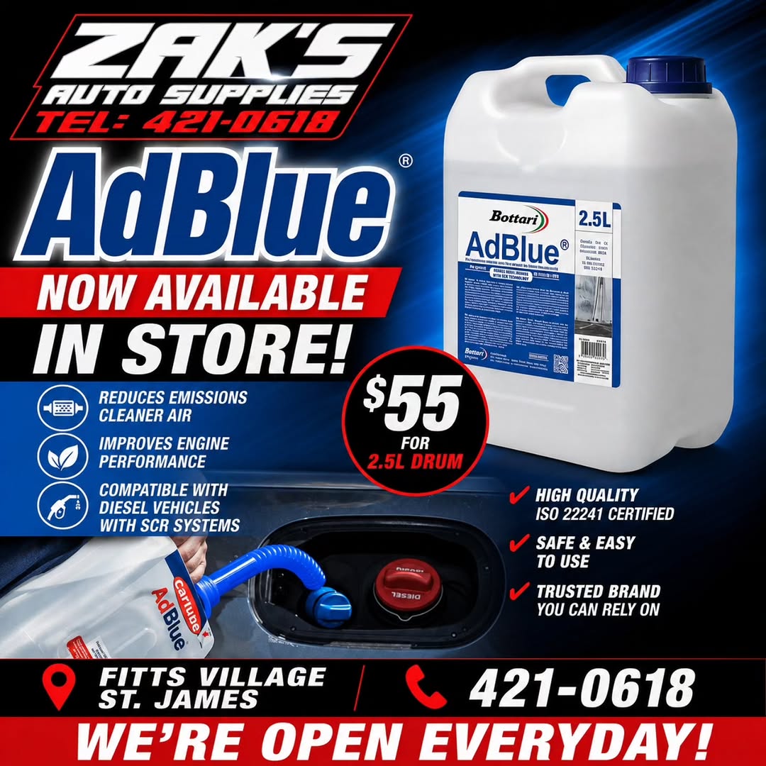 AdBlue 2.5L Drum Now Available at Zak's Auto Supplies – $55