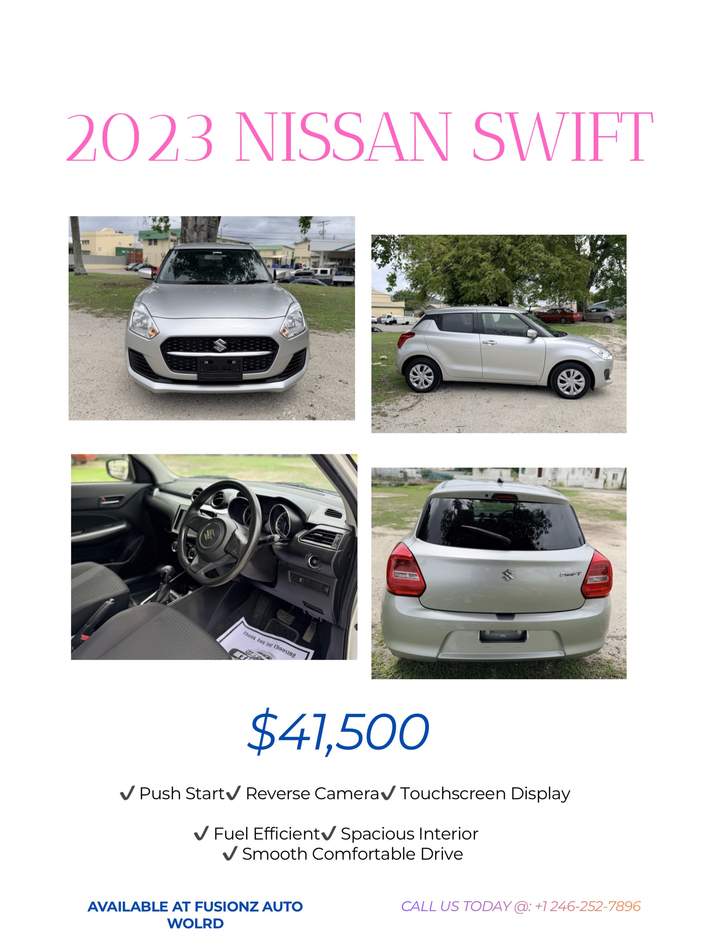 2023 Suzuki Swift – $41,500 at Fusionz Autoworld