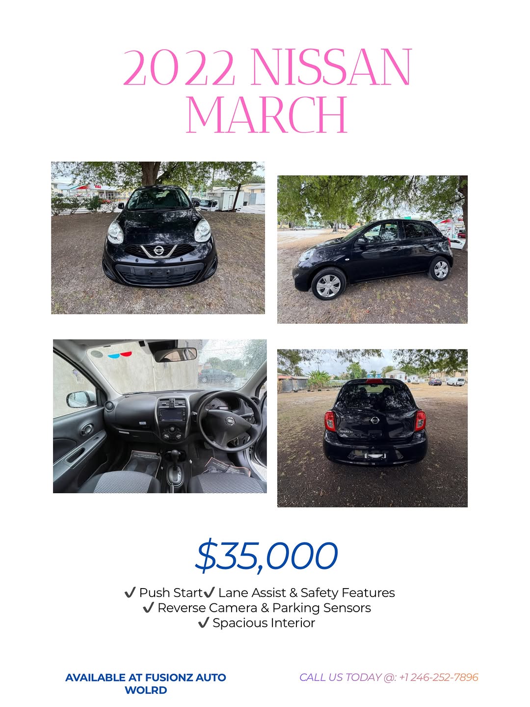2022 Nissan March – $35,000 at Fusionz Autoworld