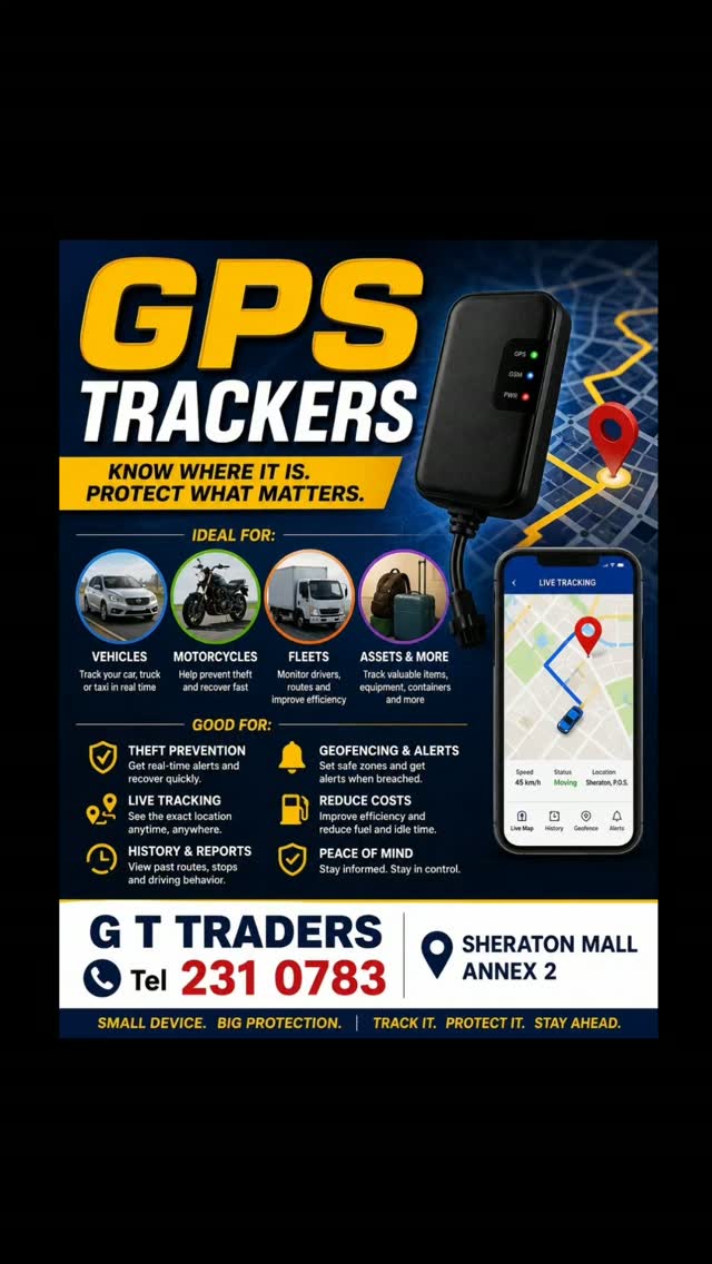 GPS Trackers – $150.00 at GT Traders