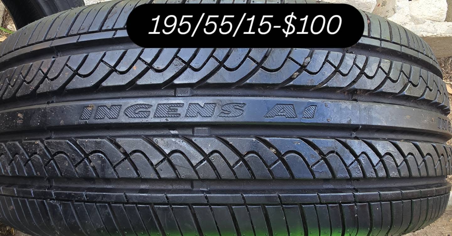 Ingens A1 Tyre 195/55/15 – $100