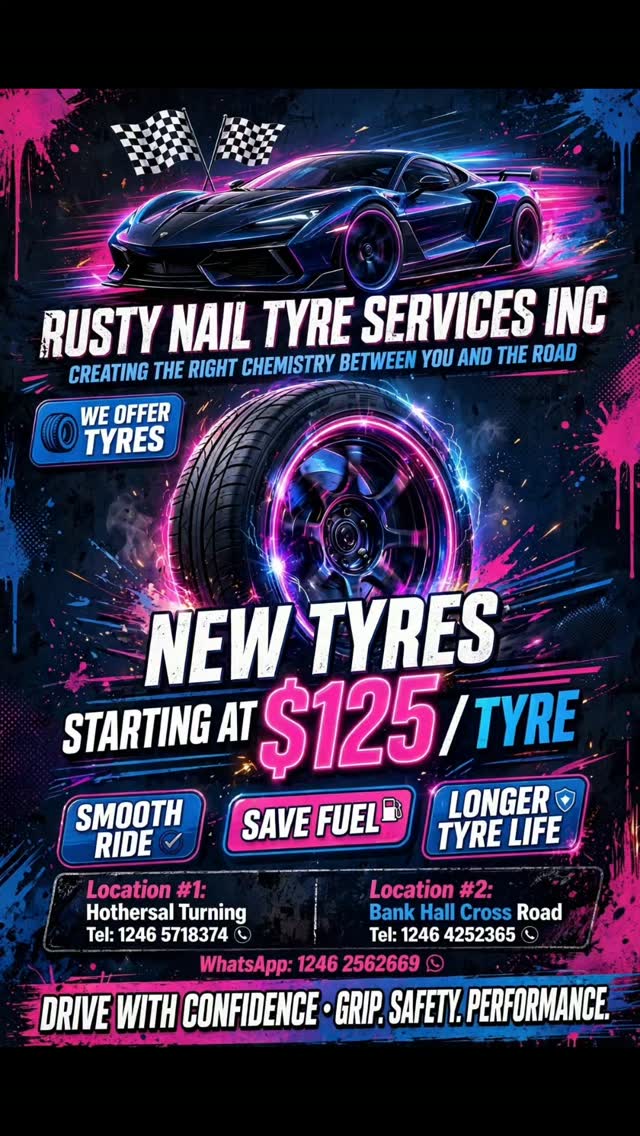 New Tyres Starting at $125/Tyre – Rusty Nail Tyre Services
