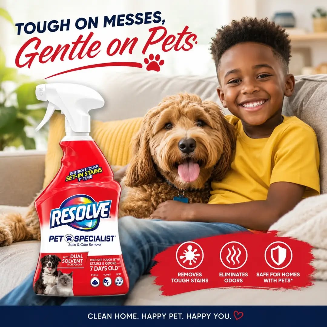 Resolve Pet Specialist Stain & Odor Remover – $11.99