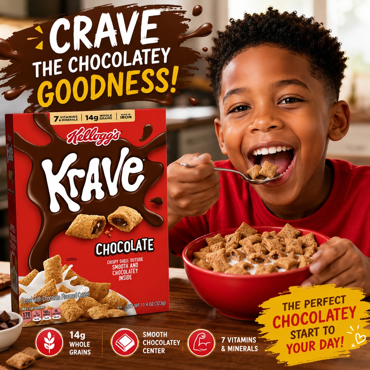 Kellogg's Krave Chocolate Cereal - $11.99 In Store