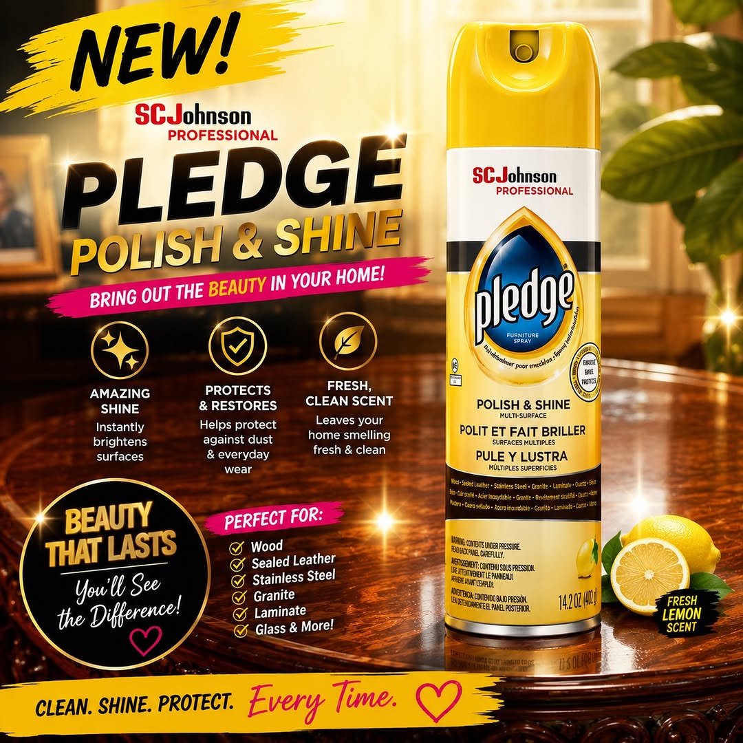 NEW Pledge Polish & Shine Furniture Spray – $15.99 at Cherish Cosmetique