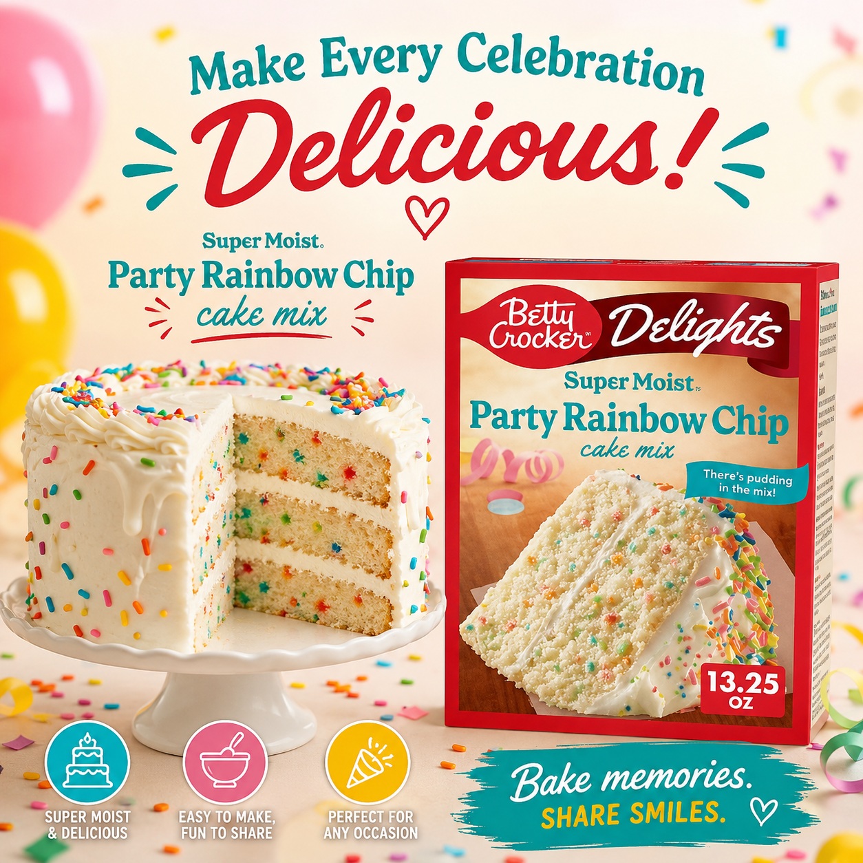 Betty Crocker Cake Mixes – $6.99