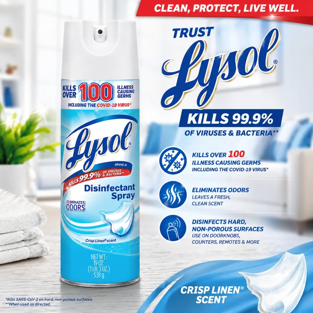 Lysol Disinfectant Sprays Available In-Store at $14.99
