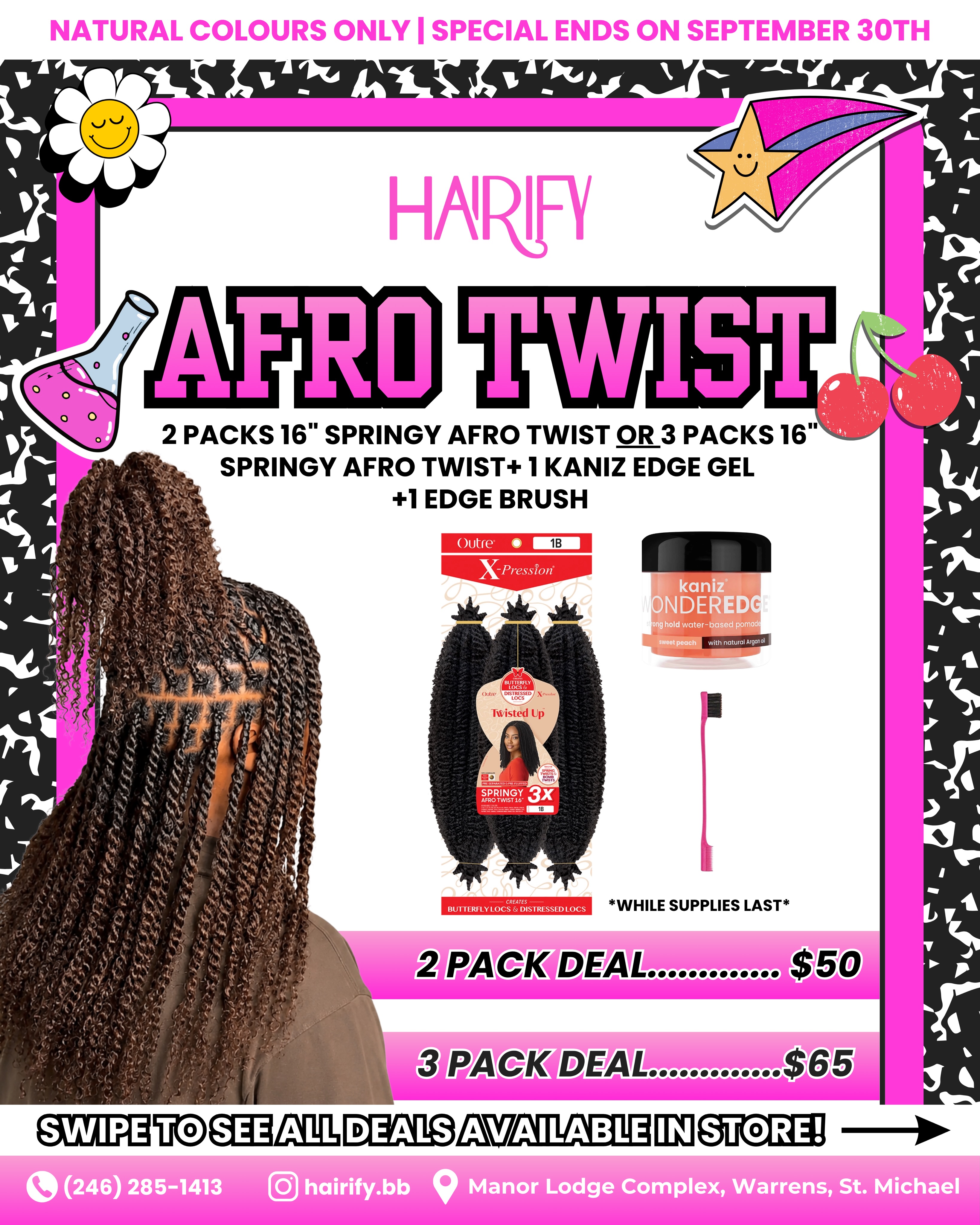 Hairify Back to School Hair Deals – Up to 15% Off Wigs & Bundle Deals on Soft Locs, Afro Twist & More