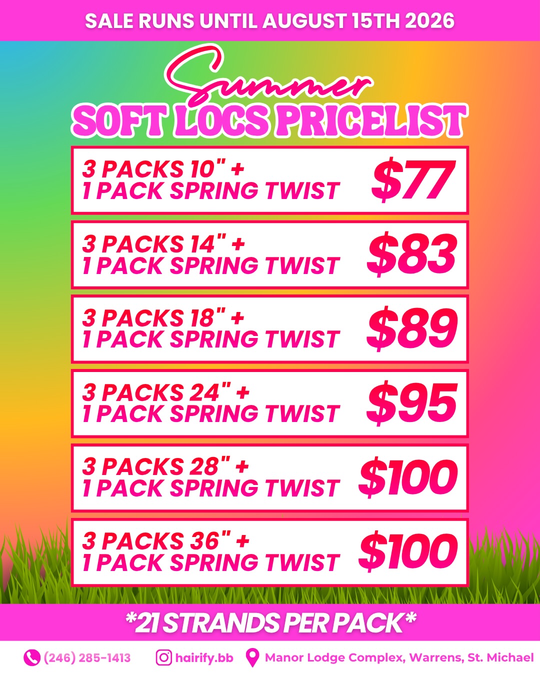 Summer Soft Locs Special – $100 or Less | Hairify Hair Store