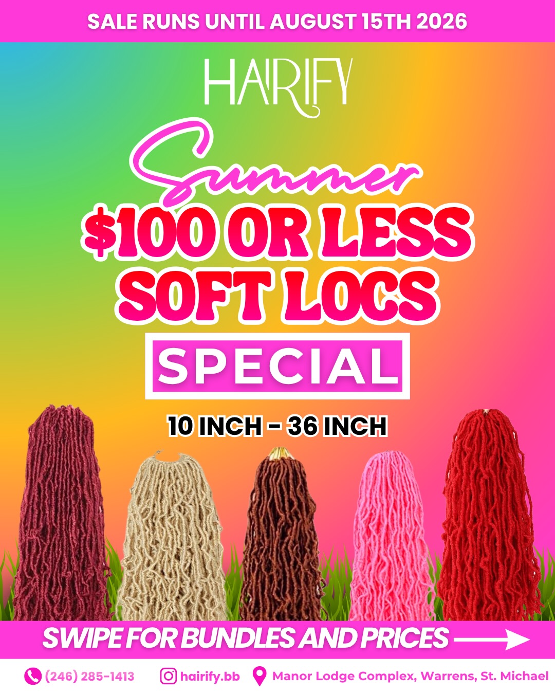 Summer Soft Locs Special – $100 or Less | Hairify Hair Store