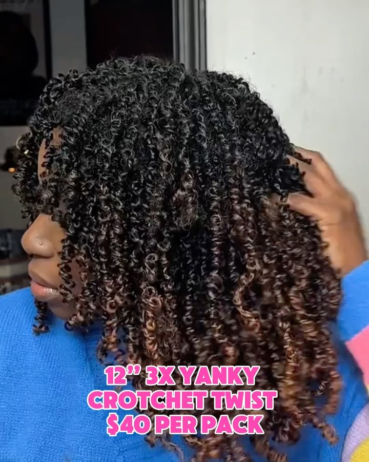 NEW: 12" 3X Yanky Crochet Twist – $40 Per Pack at Hairify