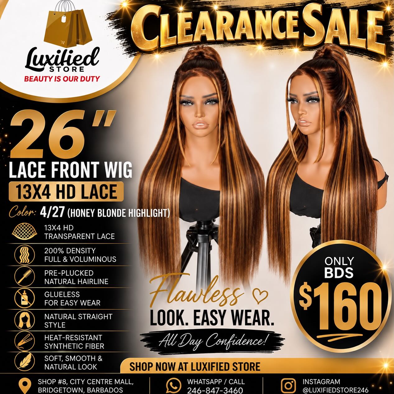 Wig Clearance Sale – Lace Front Wigs from $120