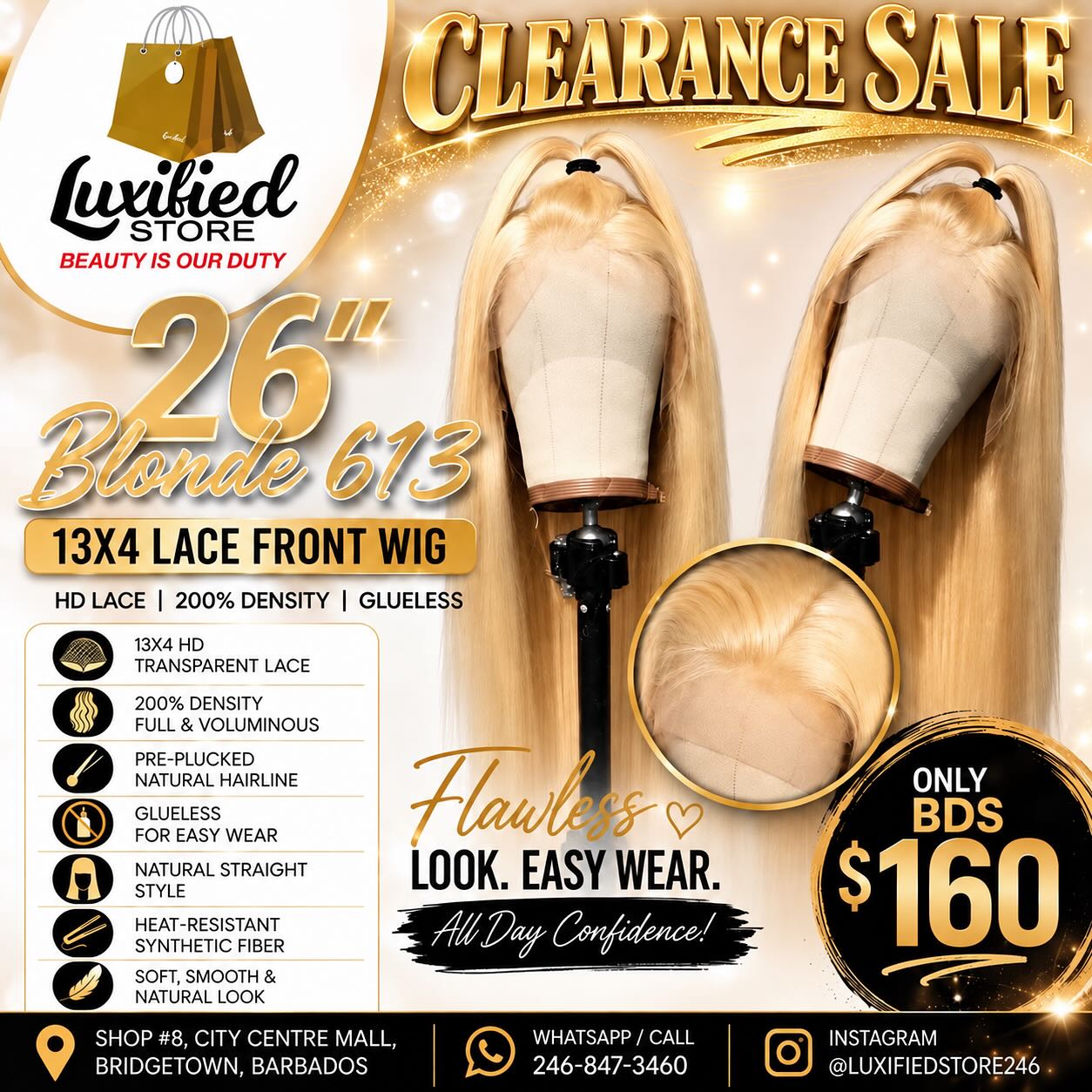 Wig Clearance Sale – Lace Front Wigs from $120