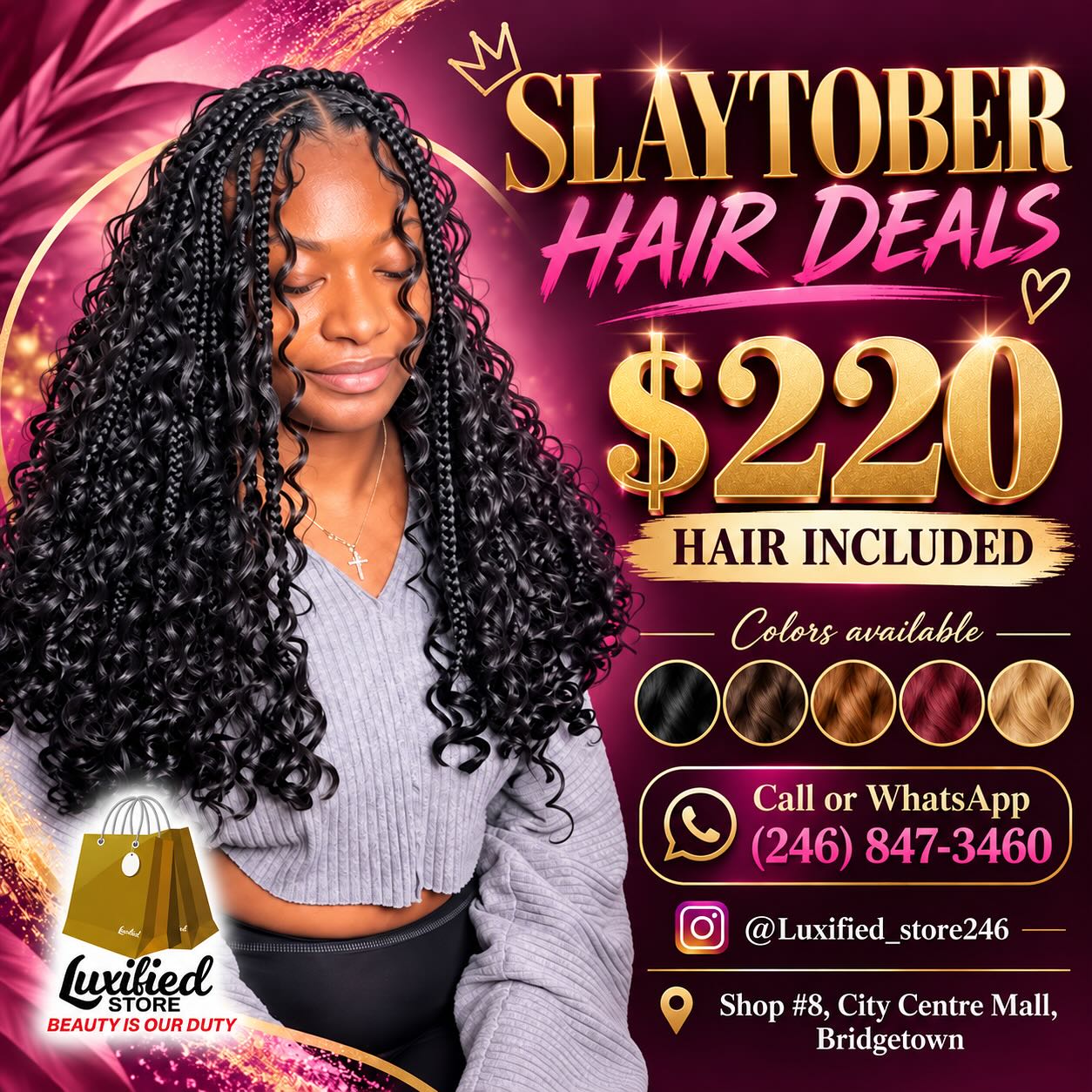 Slaytober Hair Deals – Braid Styles from $75 with Hair Included