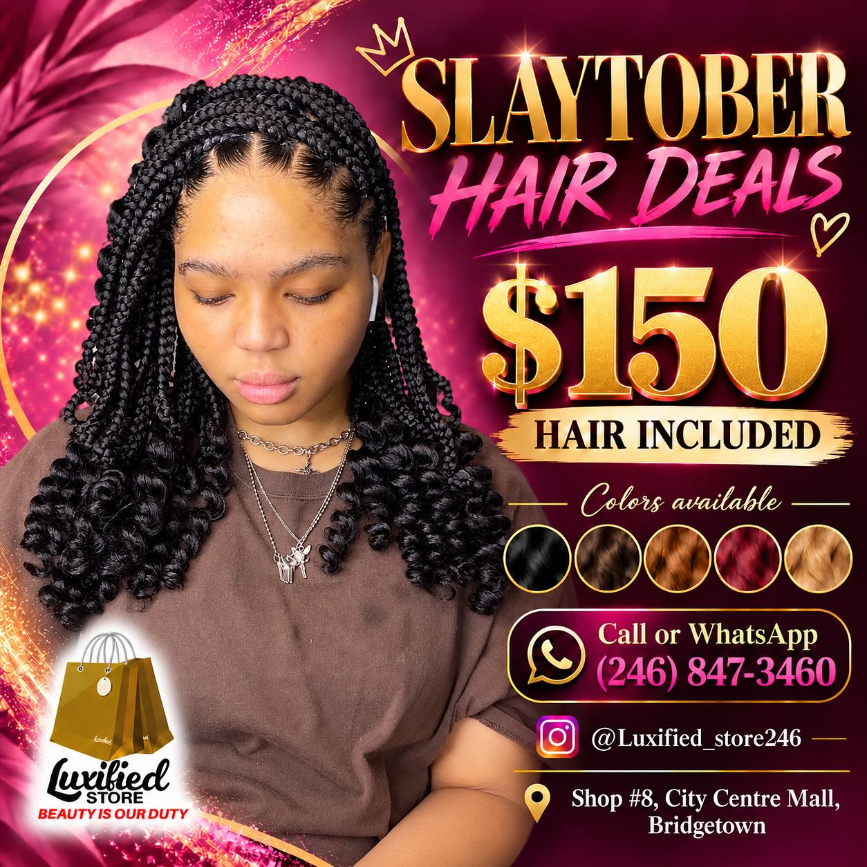 Slaytober Hair Deals – Braid Styles from $75 with Hair Included