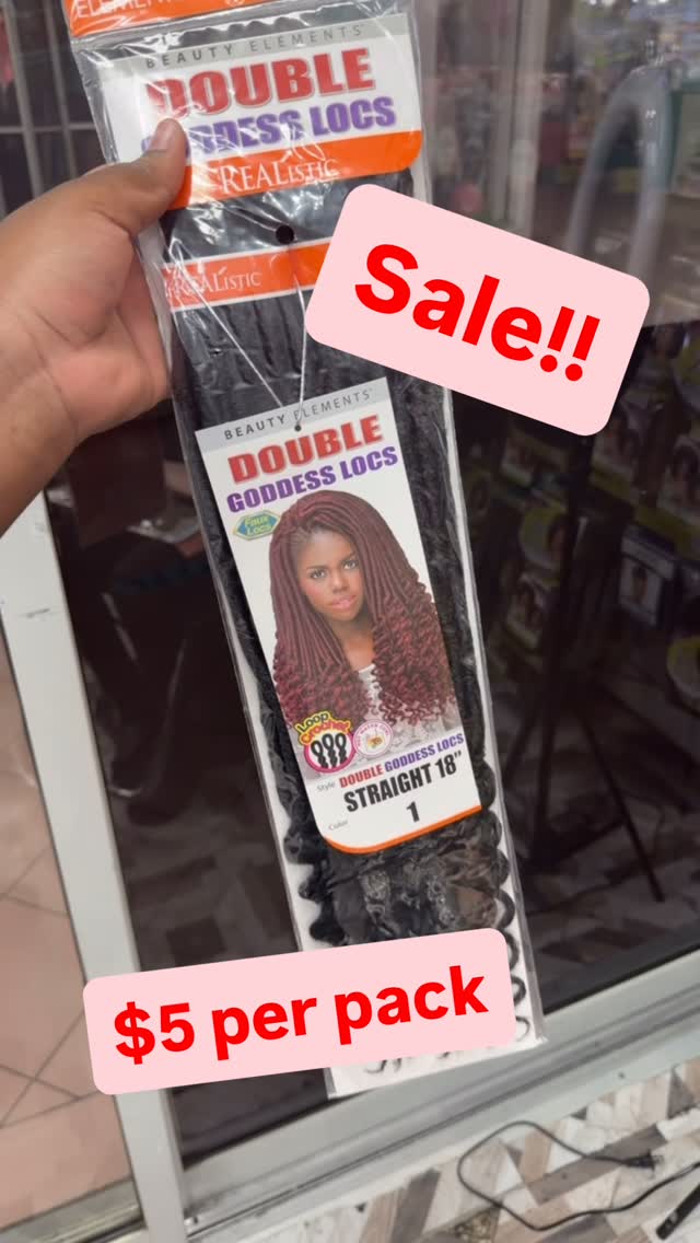 Beauty Elements Double Goddess Locs Sale – $5 Per Pack