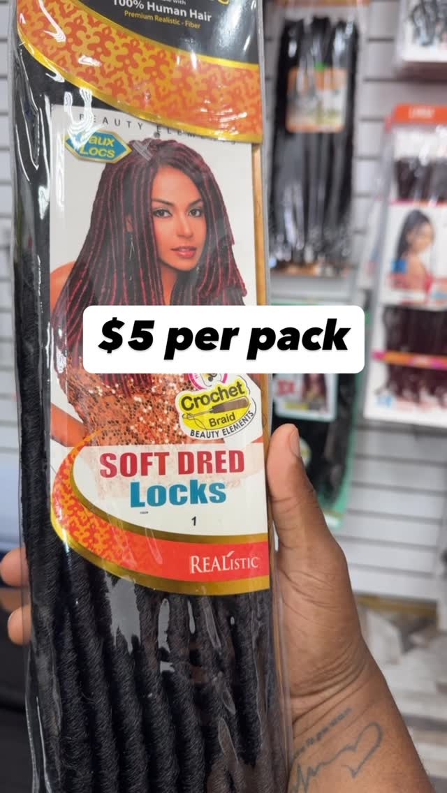 Soft Dred Locks Crochet Braid Hair – $5 Per Pack