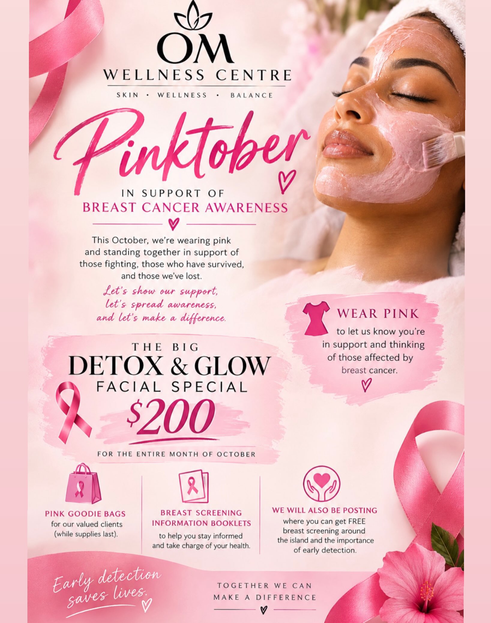 Pinktober Detox & Glow Facial Special – $200