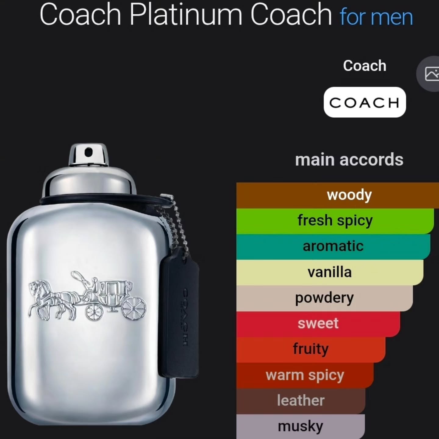 Coach Platinum EDP 100ml – $220 at ScentedBim