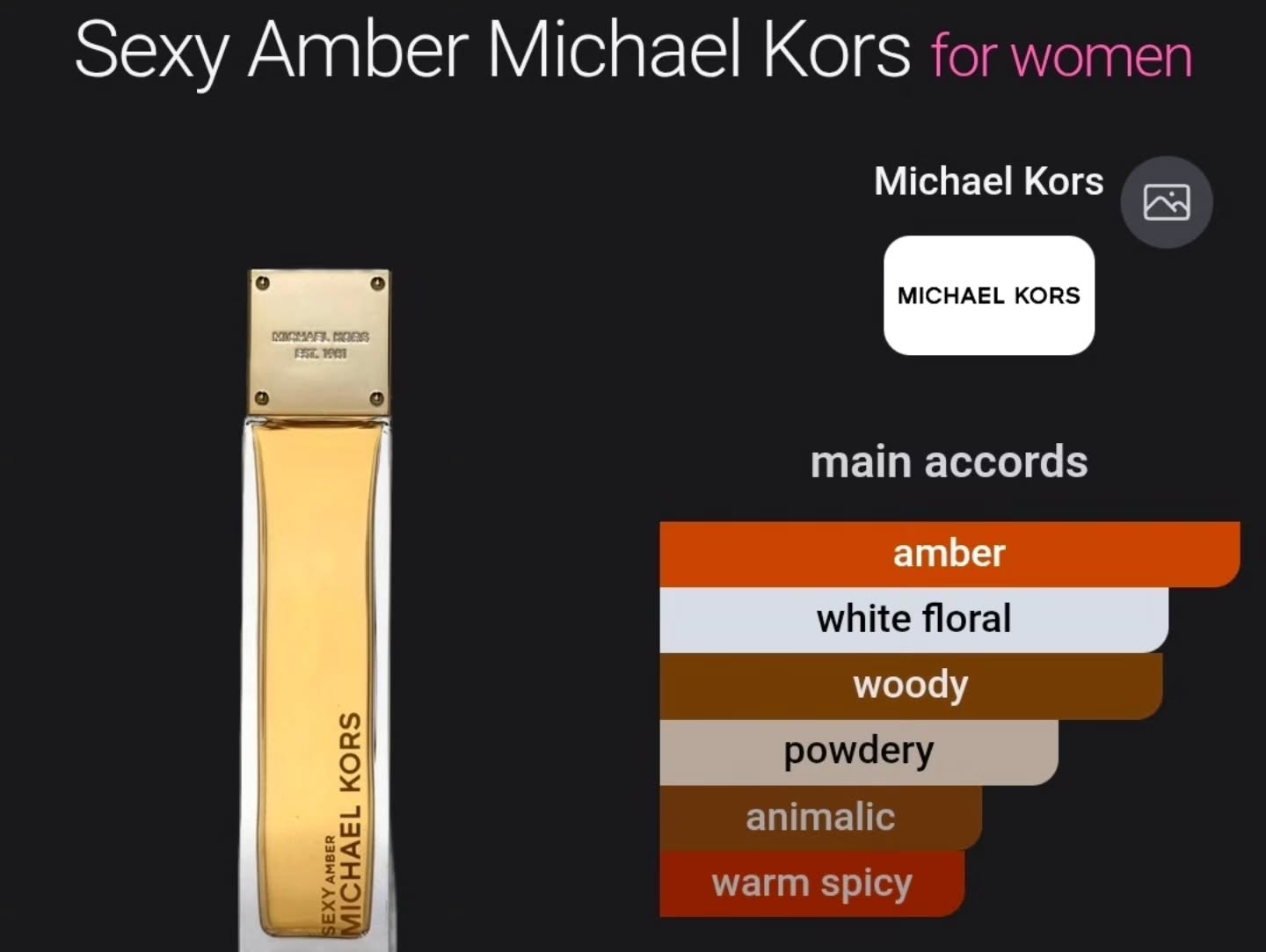 Michael Kors Sexy Amber EDP 100ml – $220 at ScentedBim