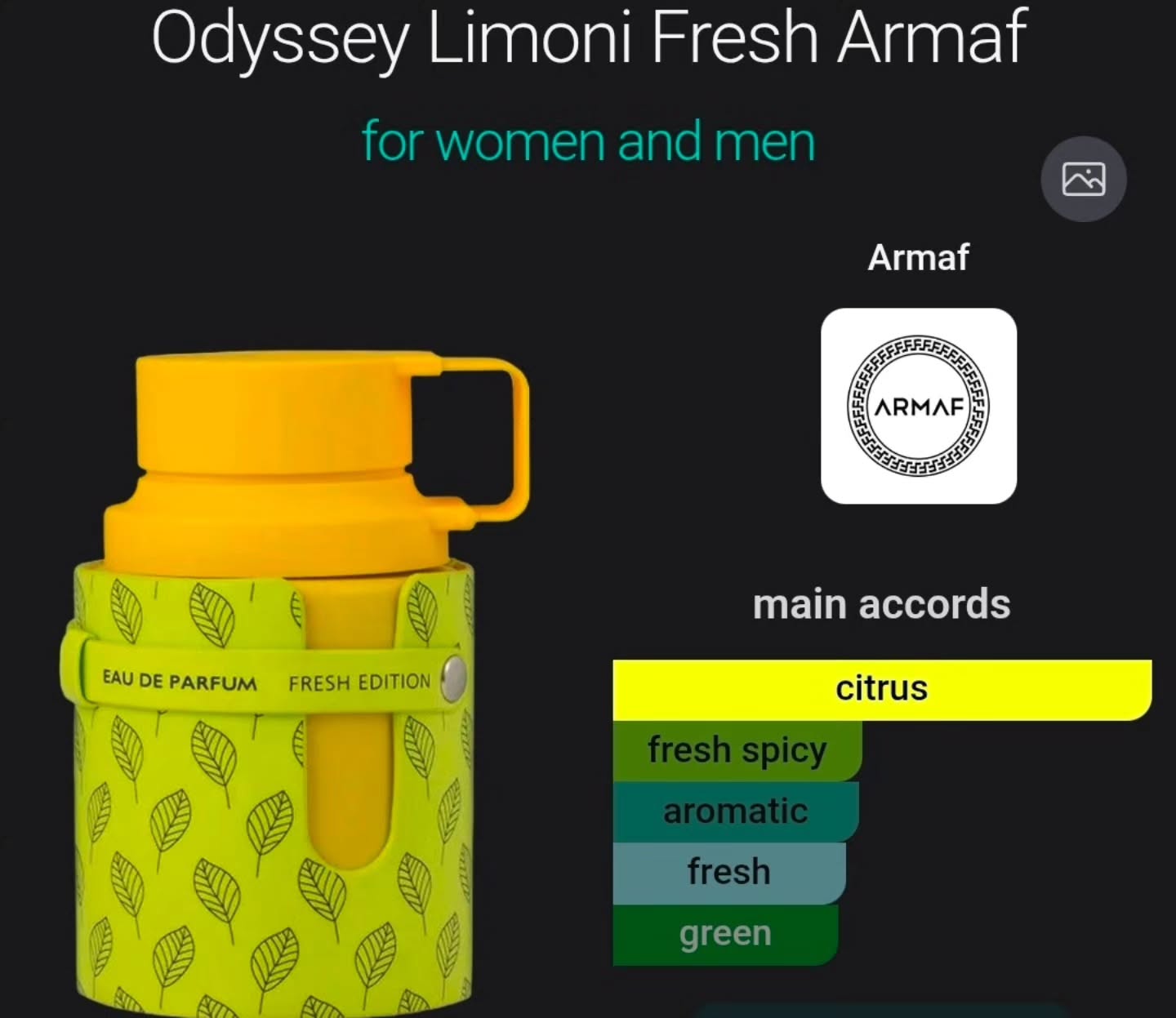 Armaf Odyssey Limoni Fresh EDP 100ml – $130