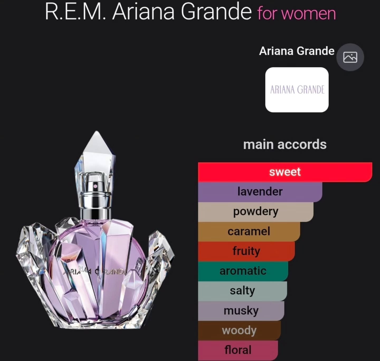 Ariana Grande R.E.M. Eau de Parfum 100ml – $190 at ScentedBim
