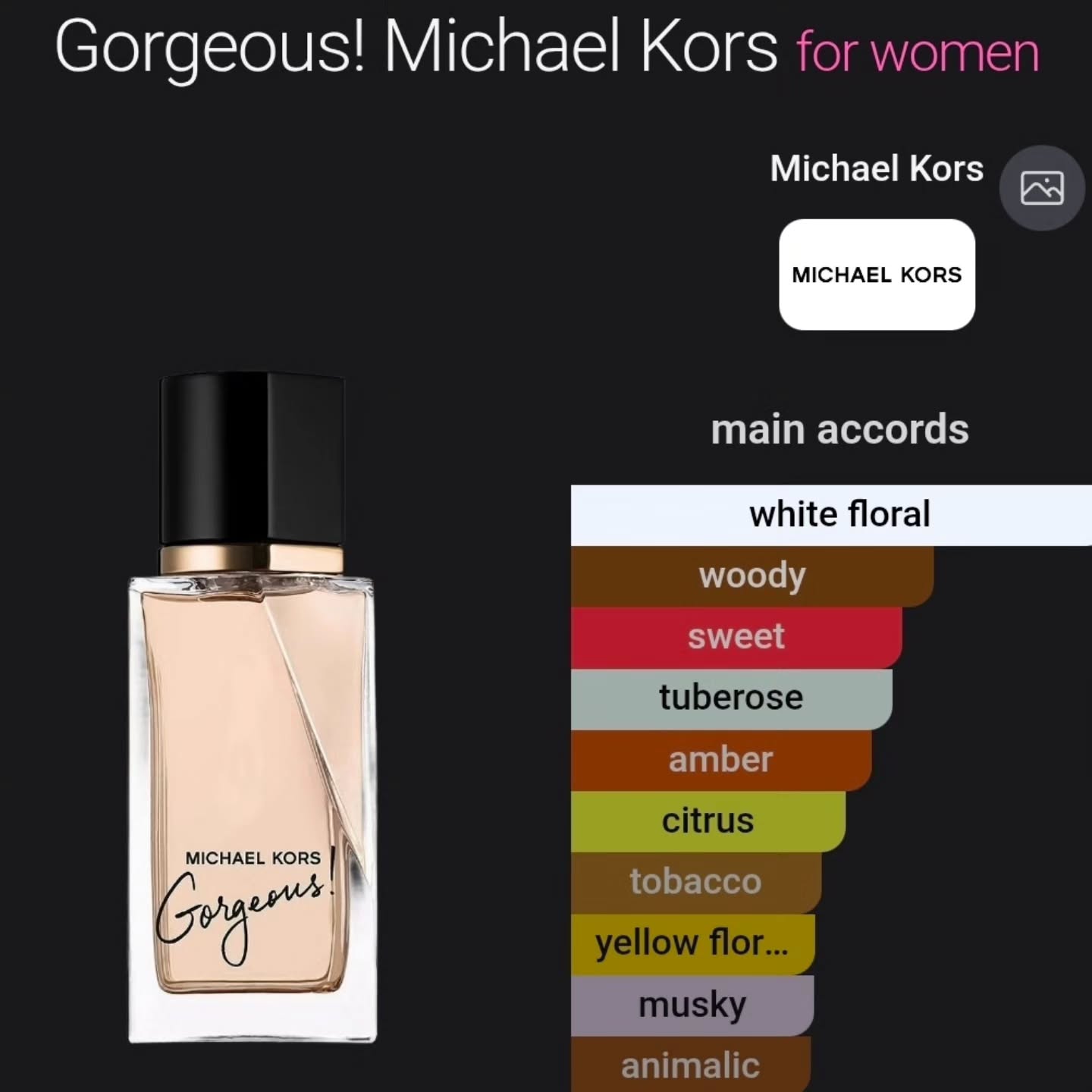 Michael Kors Gorgeous EDP 100ml – $210 at ScentedBim